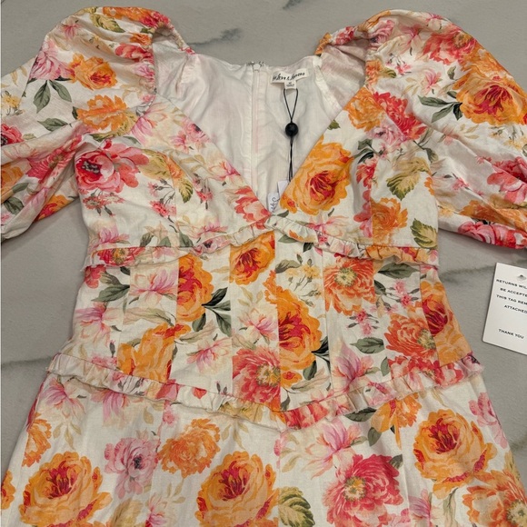 For Love & Lemons Julep Dress Size Medium Floral Mini Dress NWT - Picture 4 of 16